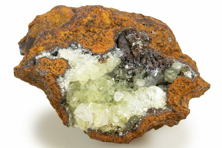 Sparkling Adamite Crystals on Matrix - Ojuela Mine, Mexico #327100